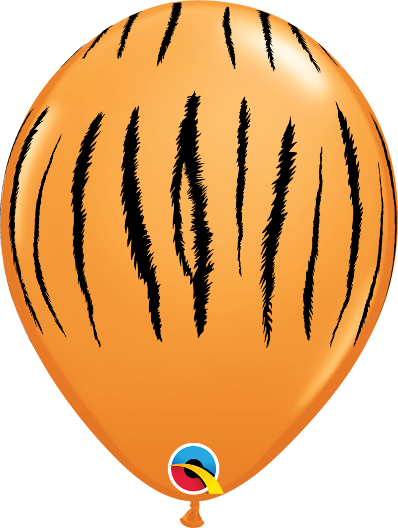 Tiger Print 11" Latex Balloons