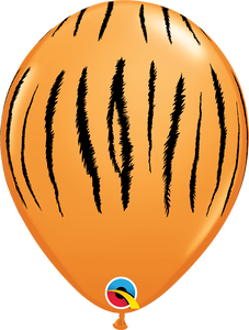Tiger Print 11" Latex Balloons