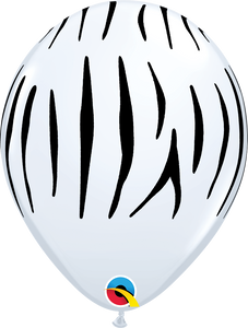 Zebra Print 11" Latex Balloons