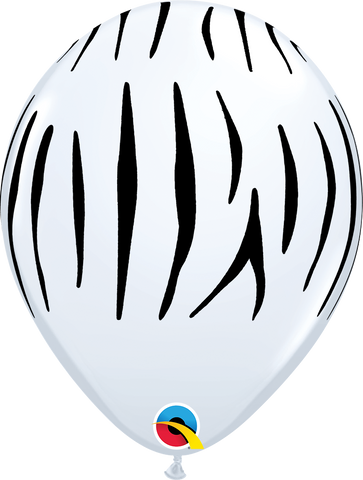 Zebra Print 11" Latex Balloons