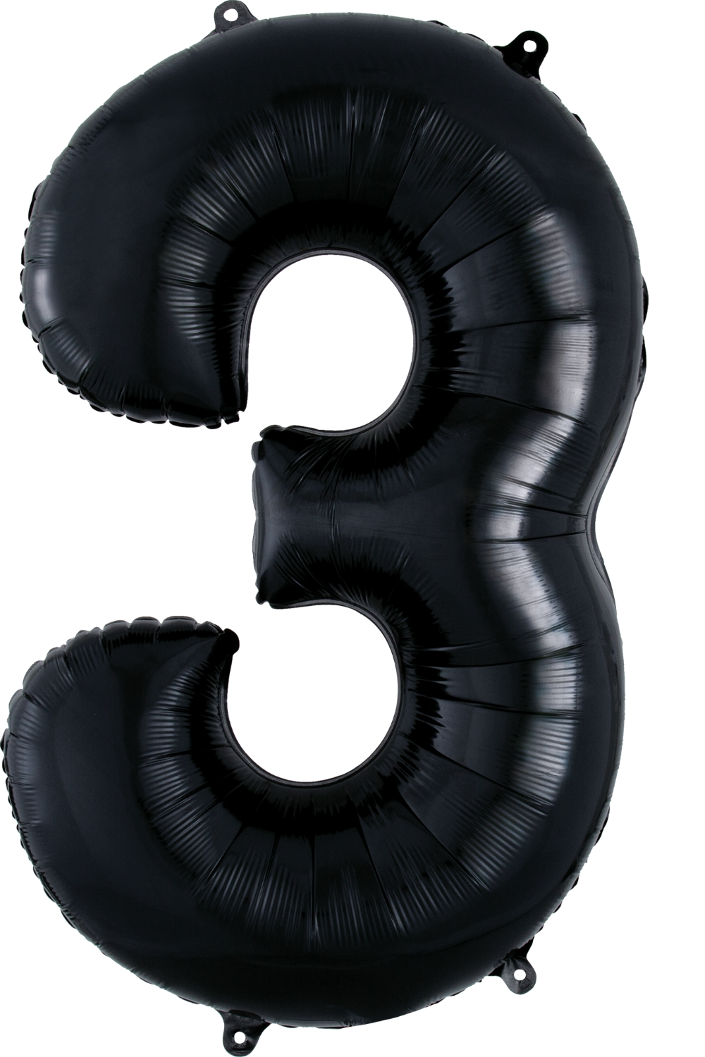 Black Jumbo Number Foil Balloon - 3