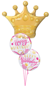 Pink & Gold Birthday Crown