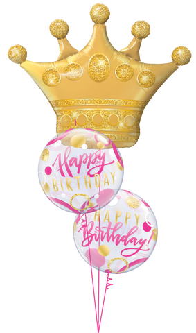 Pink & Gold Birthday Crown
