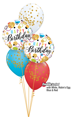 Glitter Birthday Dots