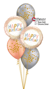 Rose Gold & Chrome Silver Birthday