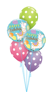 Llamas & Big Polka Dots Birthday