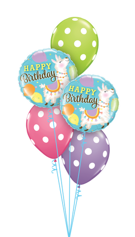 Llamas & Big Polka Dots Birthday
