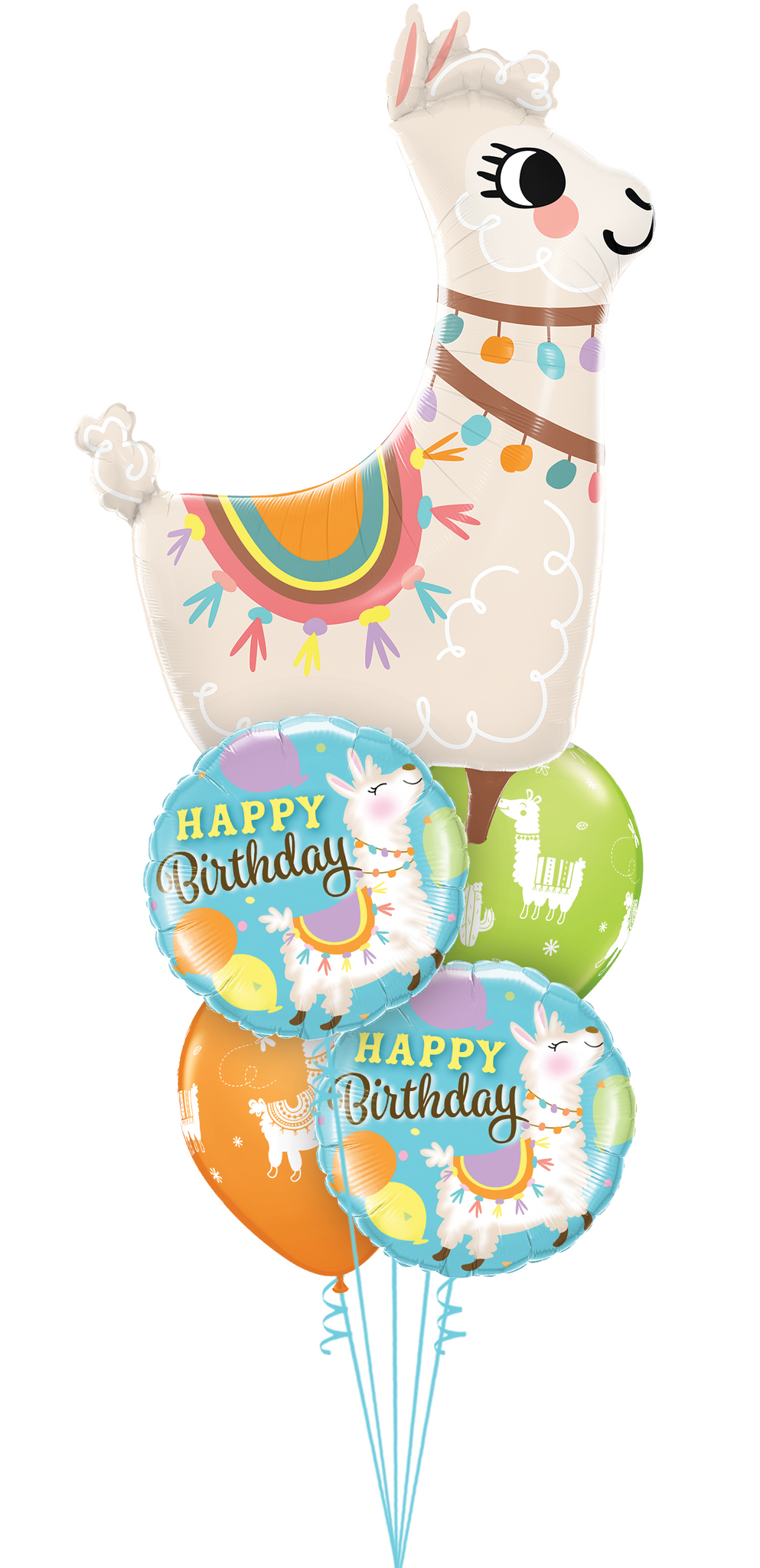 Smiling Birthday Llama