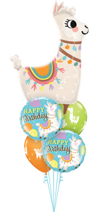 Smiling Birthday Llama