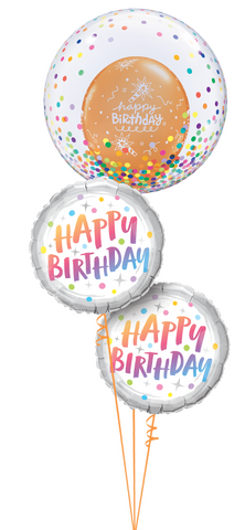 Dazzling Birthday Rainbow Dots
