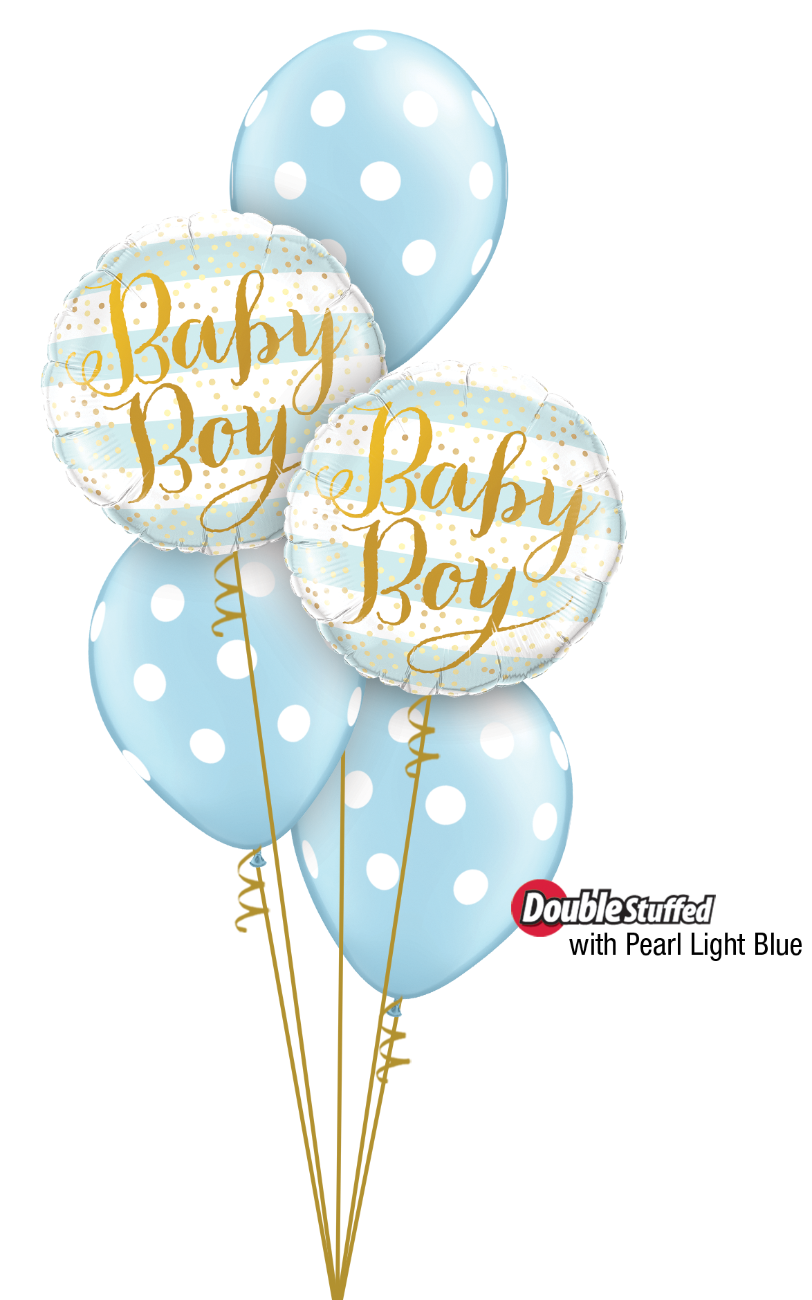 Pearl Light Blue Baby Polka Dots