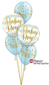 Pearl Light Blue Baby Confetti Dots