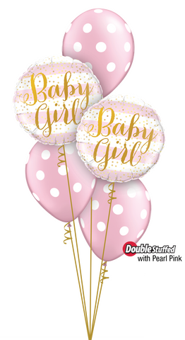 Pearl Pink Baby Polka Dots