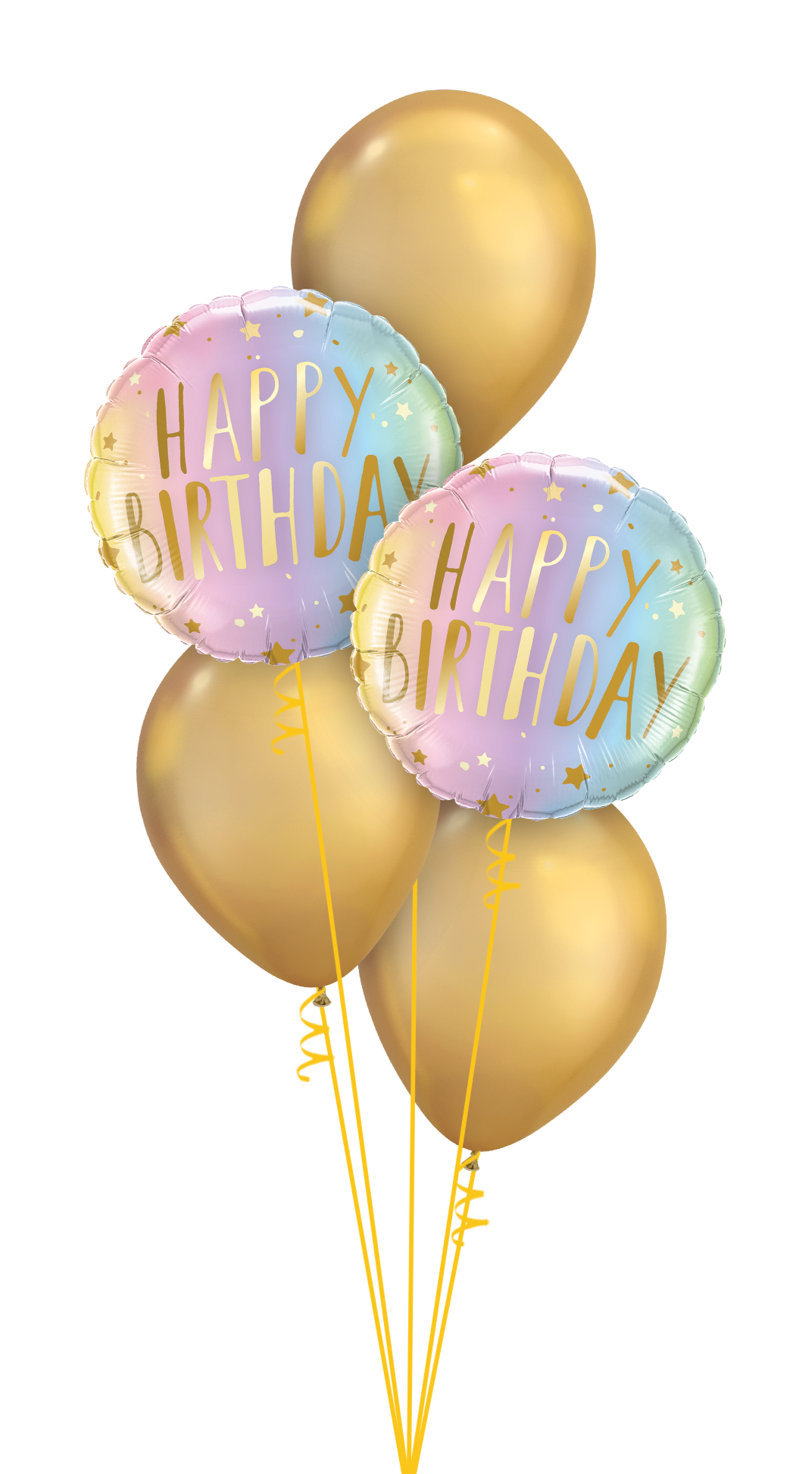 Shiny Neon & Gold Birthday