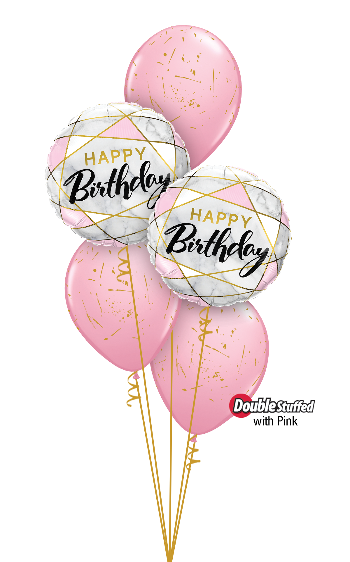 Marbled Pink Birthday