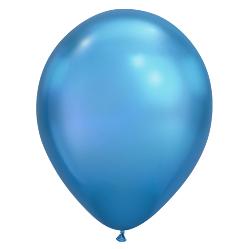 Chrome Blue Balloon